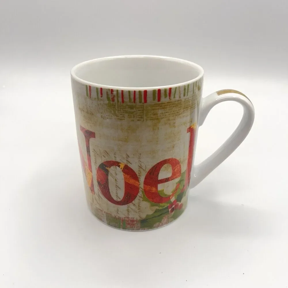 Pier 1 Mug Coffee Cup Christmas Noel